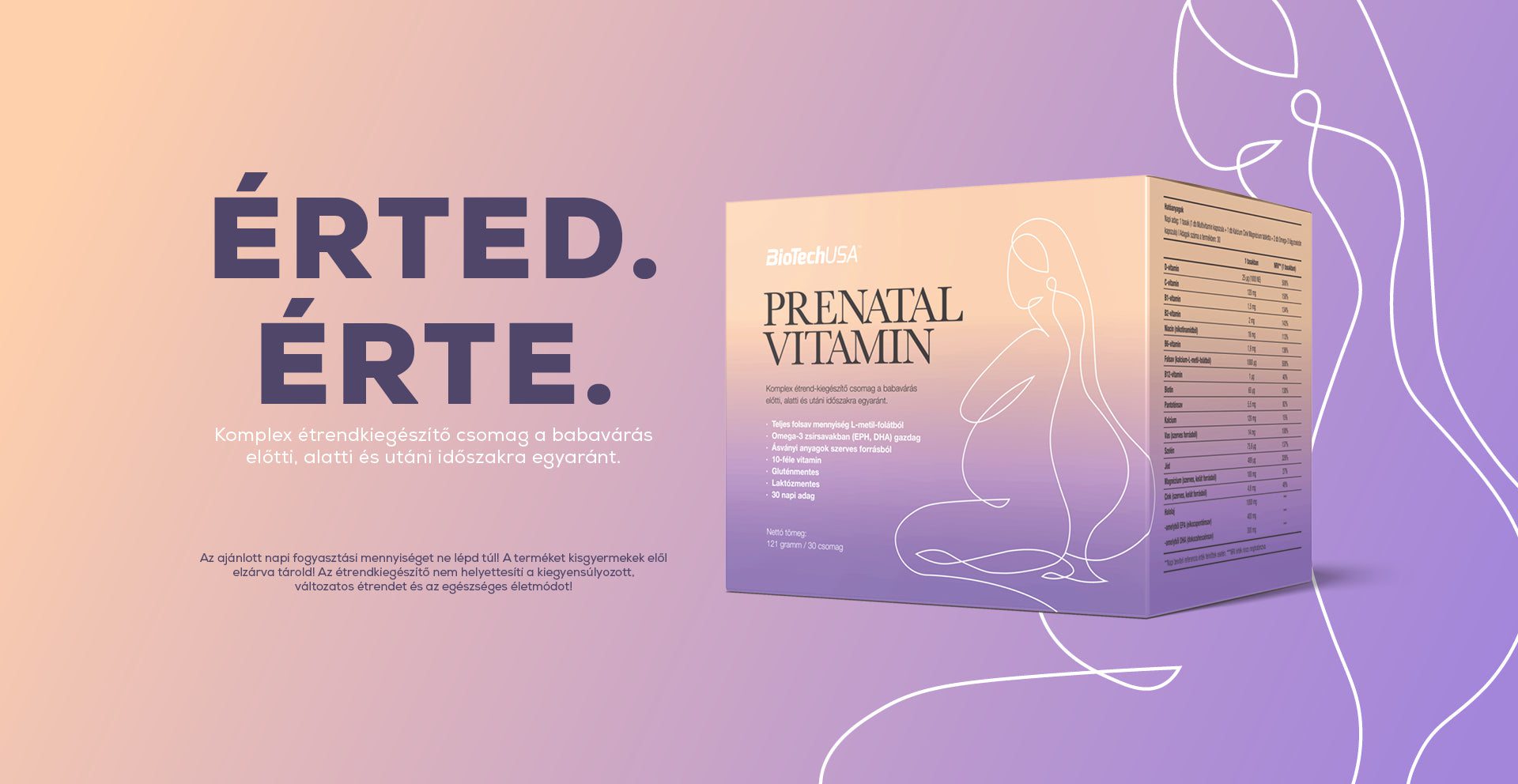 Prenatal Vitamin, babaváró étrendkiegészítő csomag