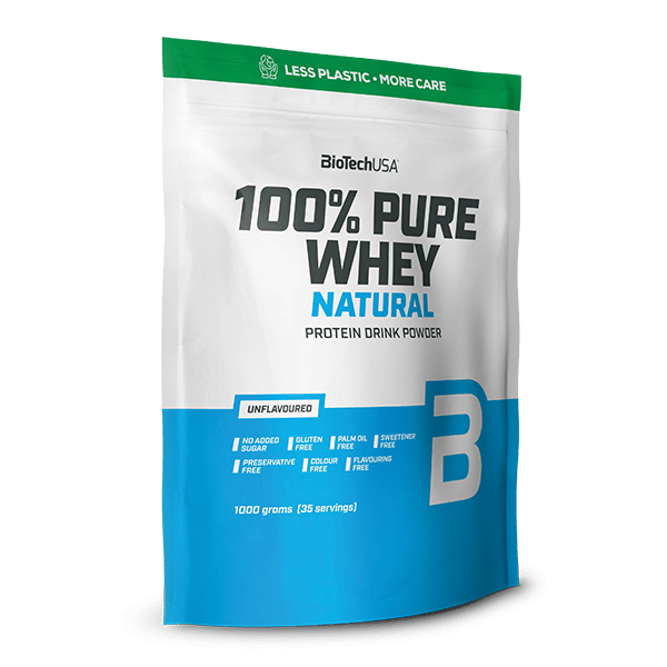 100% Pure Whey Natural tejsavófehérje-koncentrátum italpor - 1000 g