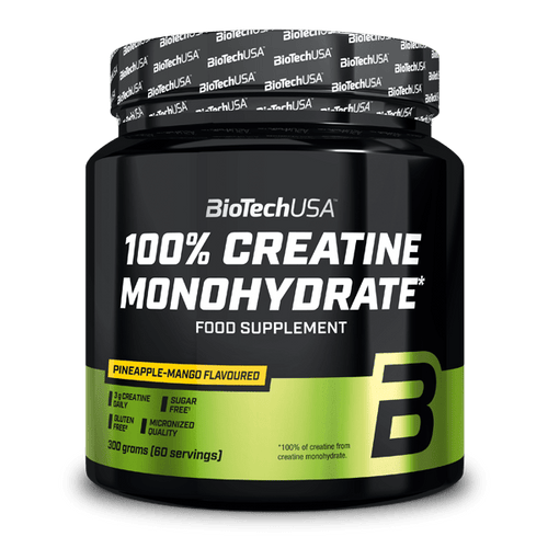 BioTechUSA 100% Creatine Monohydrate - 300 g ízesített