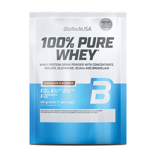 100% Pure Whey tejsavó fehérjepor - 28 g - BioTechUSA Hungary