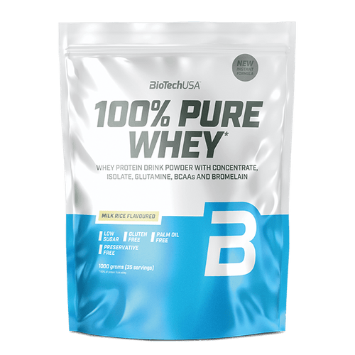 100% Pure Whey tejsavó fehérjepor - 1000 g - BioTechUSA Hungary