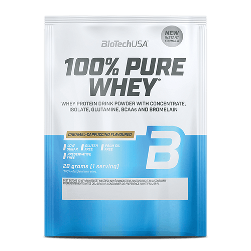 100% Pure Whey tejsavó fehérjepor - 28 g - BioTechUSA Hungary