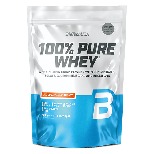 100% Pure Whey tejsavó fehérjepor - 454 g - BioTechUSA Hungary