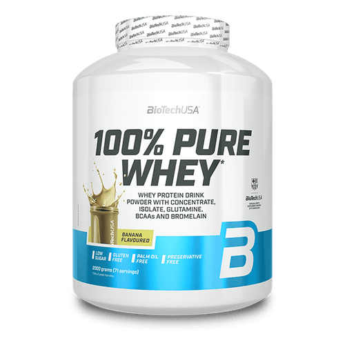 100% Pure Whey tejsavó fehérjepor - 2000 g - BioTechUSA Hungary
