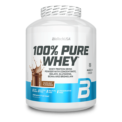 100% Pure Whey tejsavó fehérjepor - 2000 g - BioTechUSA Hungary