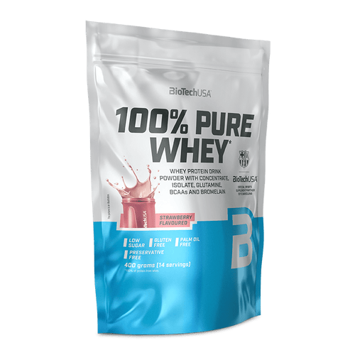 100% Pure Whey tejsavó fehérjepor - 400 g - BioTechUSA Hungary