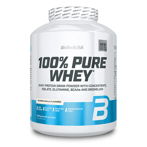 100% Pure Whey tejsavó fehérjepor - 2270 g - BioTechUSA Hungary