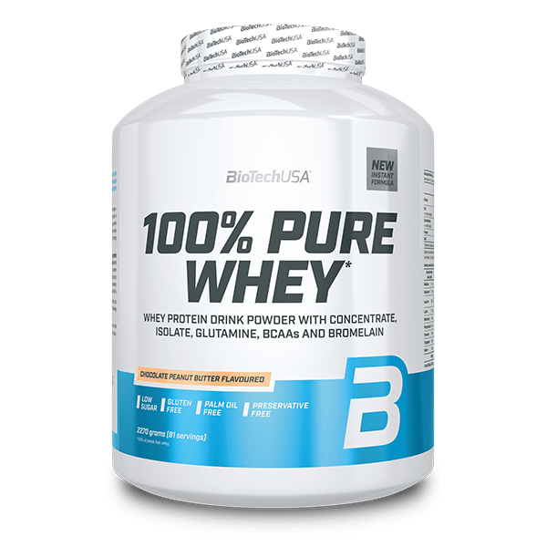100% Pure Whey tejsavó fehérjepor - 2270 g
