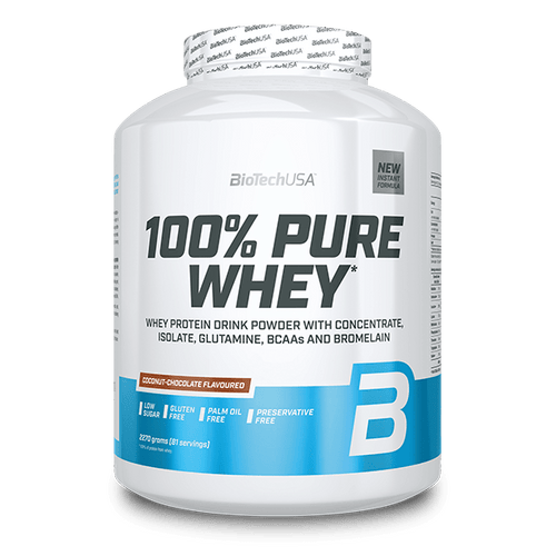 100% Pure Whey tejsavó fehérjepor - 2270 g - BioTechUSA Hungary