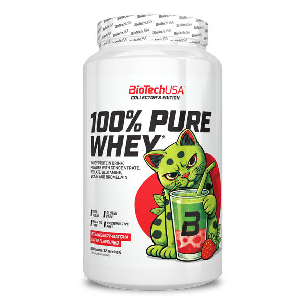 100% Pure Whey - 900 g Strawberry-matcha latte (limitált kiadás)