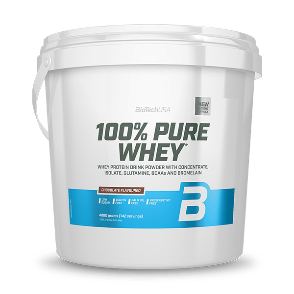 100% Pure Whey tejsavó fehérjepor - 4000 g