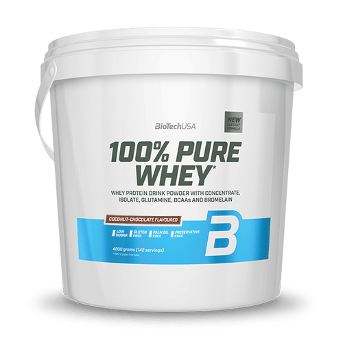 100% Pure Whey tejsavó fehérjepor - 4000 g