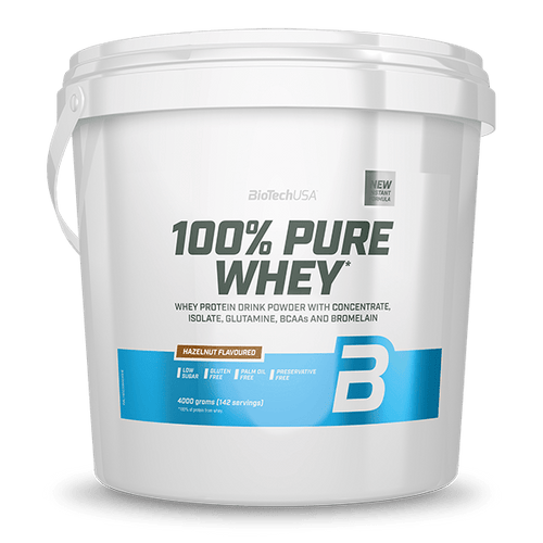 100% Pure Whey tejsavó fehérjepor - 4000 g - BioTechUSA Hungary