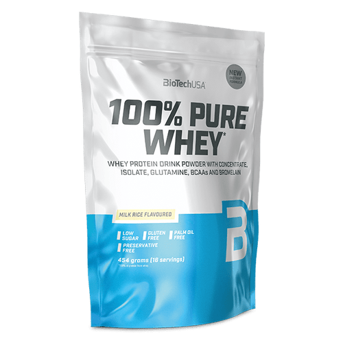 100% Pure Whey tejsavó fehérjepor - 454 g - BioTechUSA Hungary