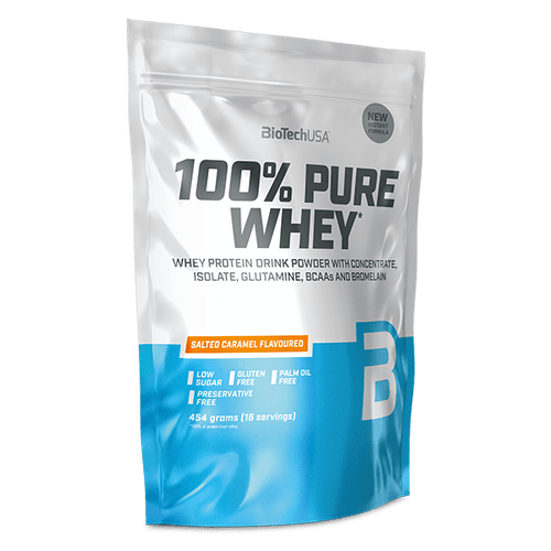 100% Pure Whey tejsavó fehérjepor - 454 g - BioTechUSA Hungary
