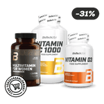 Vitamin C1000 + Vitamin D3 + Multivitamin For Women from organic sources