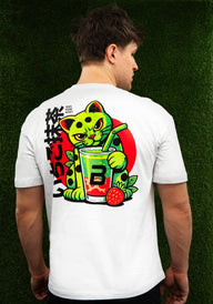 Limitált uniszex oversized póló (Eper - matcha) - BioTechUSA Hungary