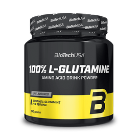 100% L - Glutamine - 240 g - BioTechUSA Hungary