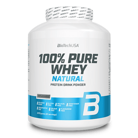 100% Pure Whey Natural tejsavófehérje - koncentrátum italpor - 2270 g - BioTechUSA Hungary