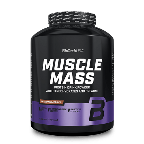 BioTechUSA Muscle Mass szénhidrát- és fehérjetartalmú italpor - 4000 g