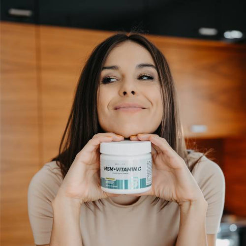 MSM+Vitamin C italpor Cvitaminnal és MSMmel BioTechUSA Hungary